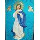 Casulla mariana bordada | Virgen Purísima azul