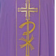 Casulla en los cuatro colores litúrgicos | Poliéster morado