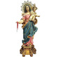 Virgen del Rosario en pasta madera