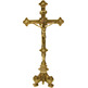 Crucifijo de mesa fabricado en bronce