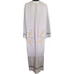 Estola sacerdotal reversible con bordados blanco / morado