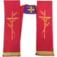 Estolas reversibles para sacerdotes católicos rojo / morado