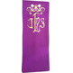 Estolón en los cuatro colores litúrgicos con JHS bordado morado