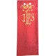Estolón en los cuatro colores litúrgicos con JHS bordado rojo