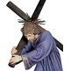 Jesús Nazareno con Cruz y túnica morada