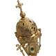 Farol procesional de metal dorado