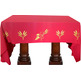 Manteles para mesa de altar con tela de color rojo