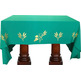 Manteles para mesa de altar con tela de color verde