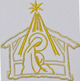 Panos de altar con bordado de Natal