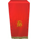 Paño cubre atril con JHS bordado rojo