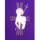 Paño de atril de poliéster en los cuatro colores litúrgicos morado