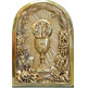 Sagrario de bronce decorado con cáliz y JHS