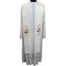 Estola sacerdotal con bordado franciscano beige 