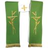 Estolas reversibles para sacerdotes católicos verde / blanco  