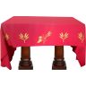 Manteles para mesa de altar con tela de color rojo 