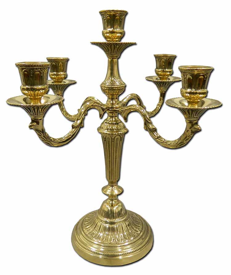 Candelabro de mesa para cinco velas
