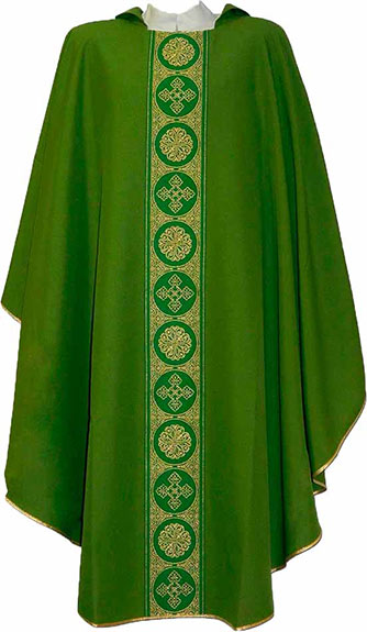 Comprar casulla sacerdotal italiana | Casulla verde