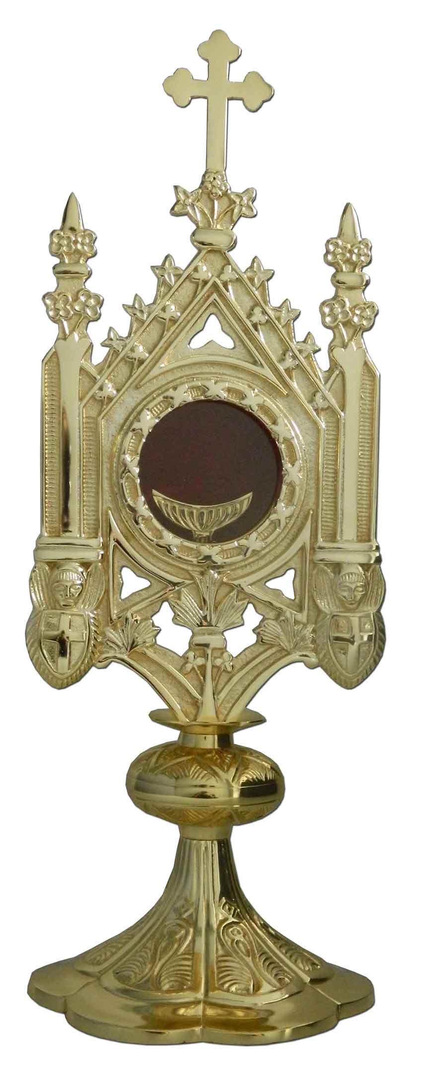 Custodia gótica fabricada en bronce