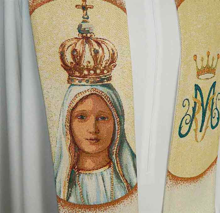 Estola de Nuestra Señora de Fátima - Ornamentos marianos