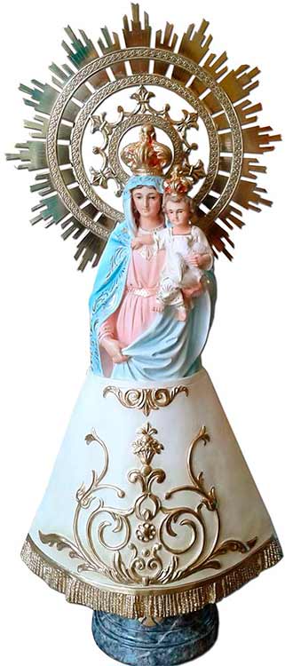 Imagen religiosa de la Virgen del Pilar