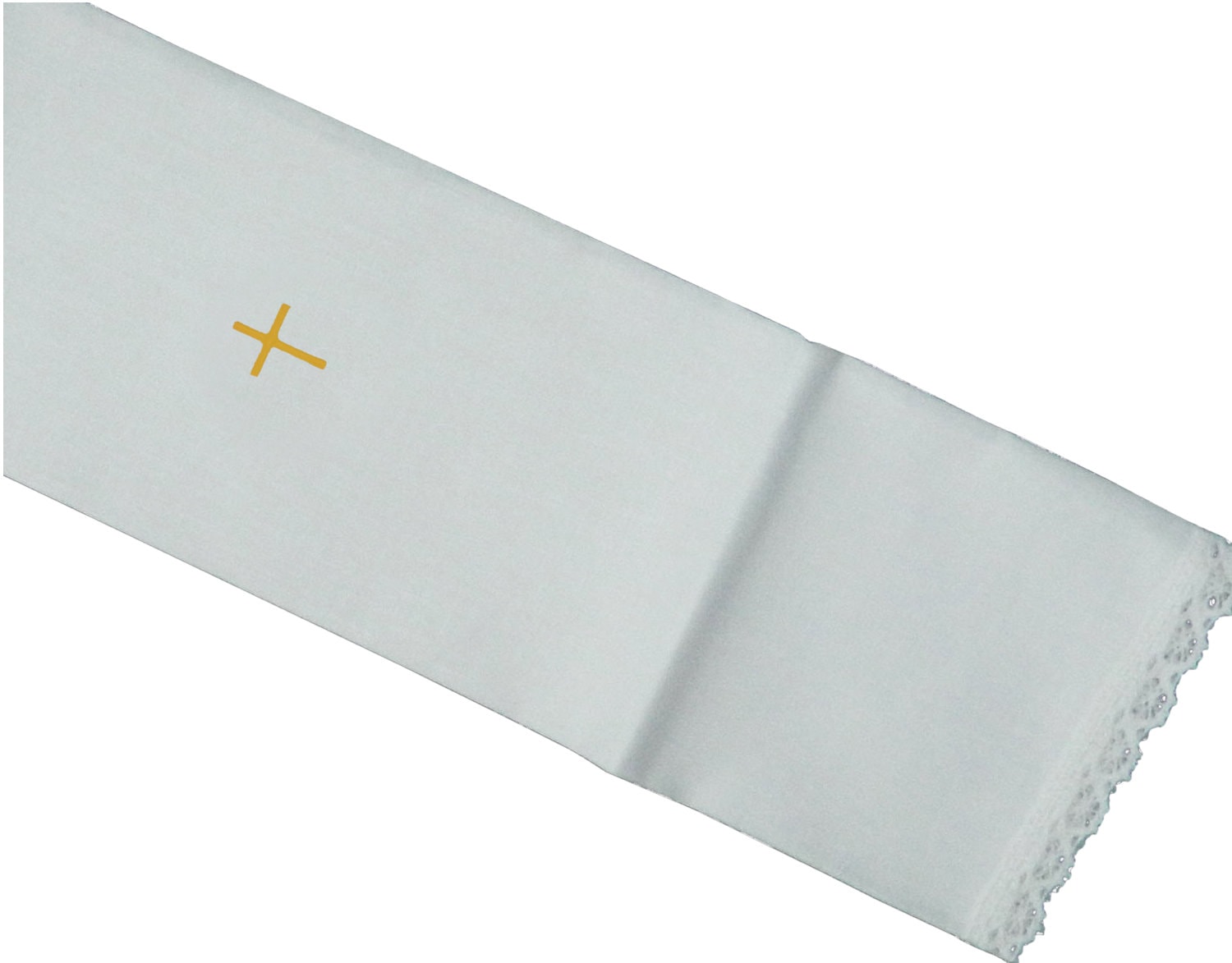 Purificador para altar con Cruz bordada | Paño de altar blanco