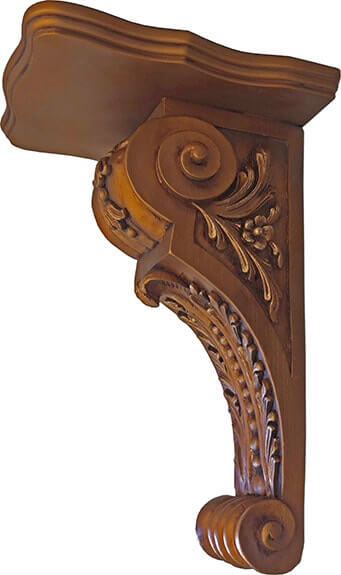 Peanas imitación madera - Repisa para figuras religiosas - Peana