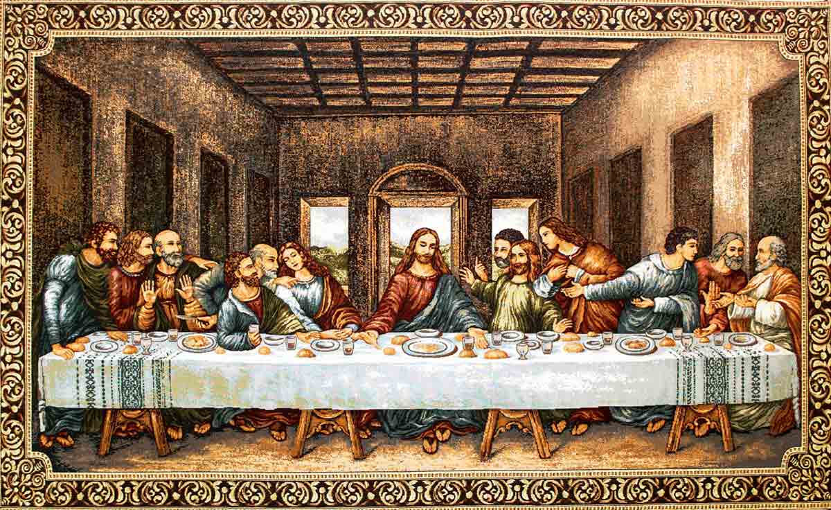 Tapiz de la Última Cena de Leonardo Da Vinci