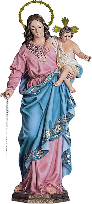 Bajar Autorización Pascua de Resurrección Venta de imagen de la Virgen del Rosario | Imagen para Iglesia