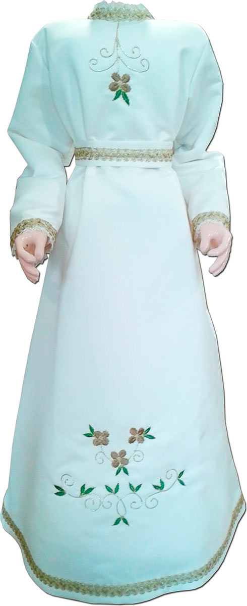 Vestido para imagen de la Virgen | Vestido de raso